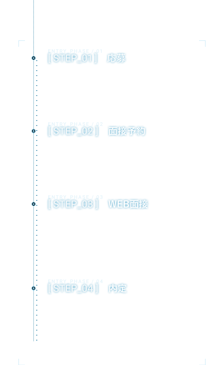 応募から就業まで