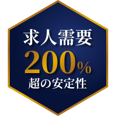 求人需要200%越の安定性