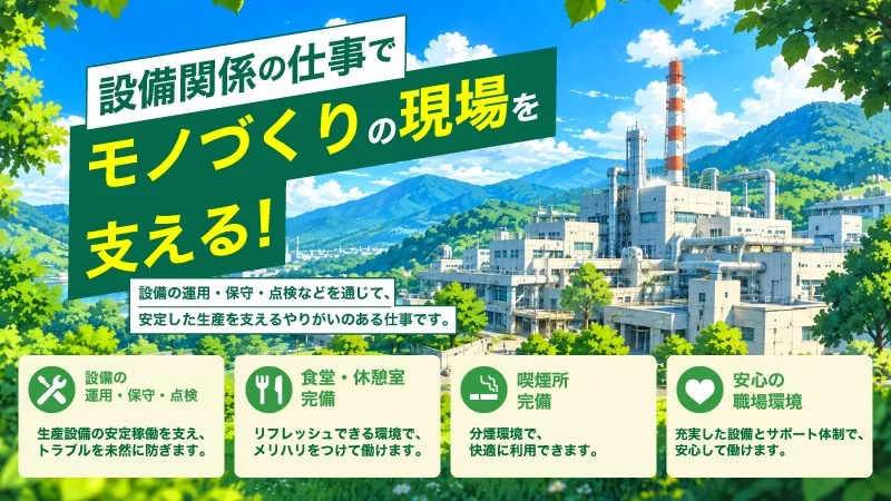 製造経験者歓迎◎大手メーカーで挑戦する設備の立ち上げなどの生産技術
